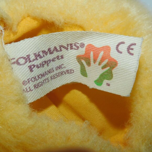 Folkmanis 10" Plush Yellow Duckling Duck realistic full body  Hand Puppet - Picture 3 of 7